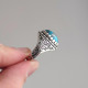 925 Silver Natural Turquoise Stone Ring - Men Ring