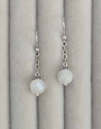 925 Silver Moonstone Earring