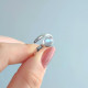 925 Silver Natural Moonstone Ring - Free Size