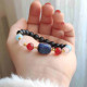 Multi Stone Bracelet , 8mm Black Onyx , Aquamarine , Rose Quartz , Red Agate & Sodalite Bracelet