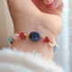 Multi Stone Bracelet , 8mm Black Onyx , Aquamarine , Rose Quartz , Red Agate & Sodalite Bracelet