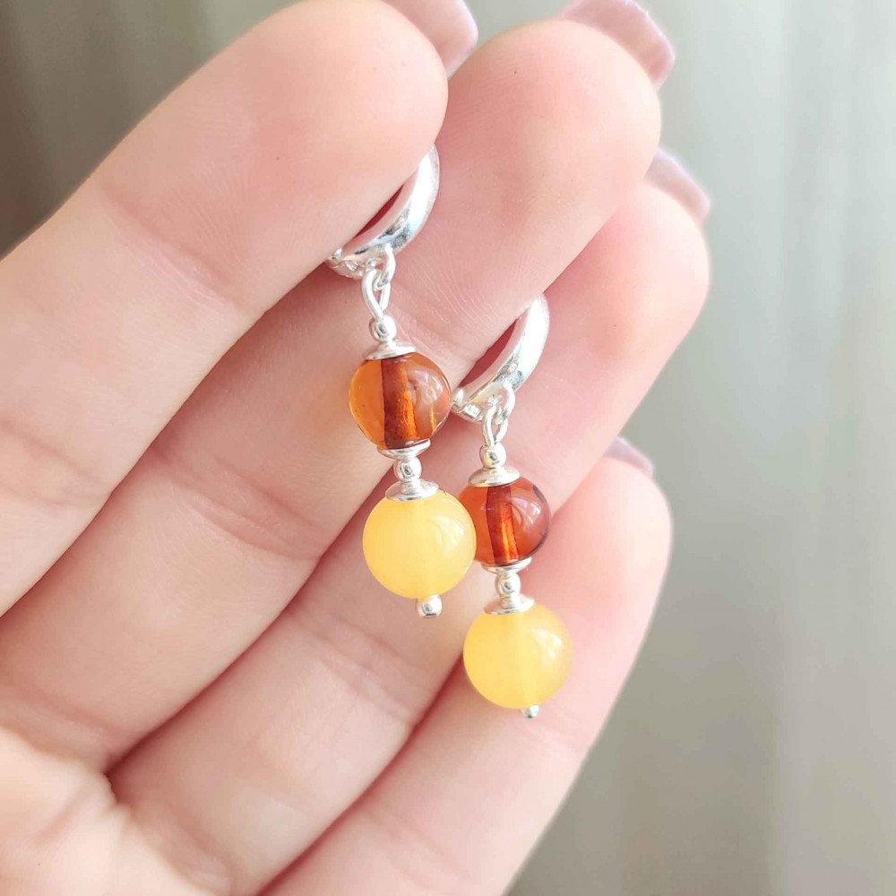 Natural Baltic Amber Earring