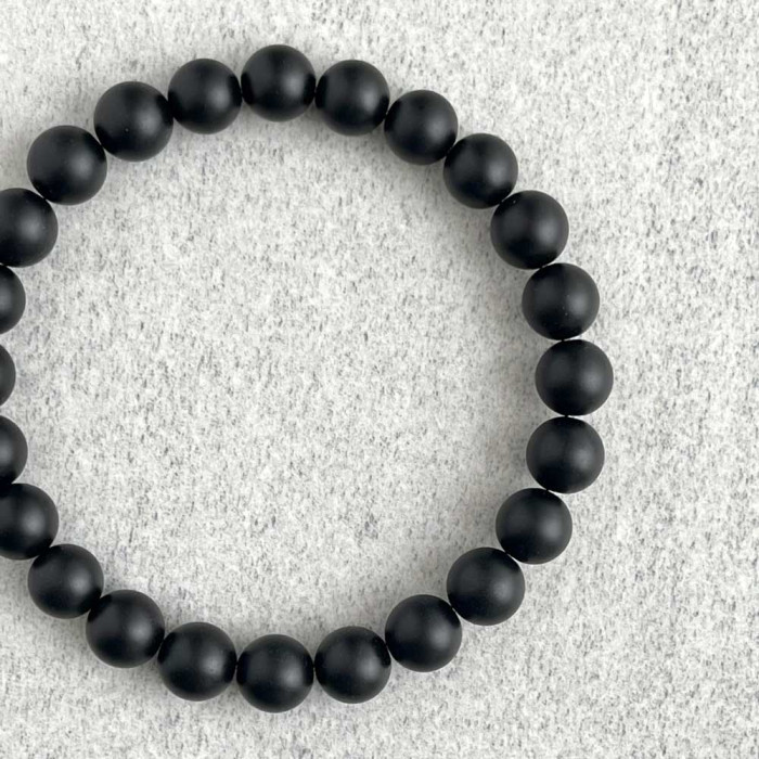 8mm Mat Siyah Oniks Bileklik