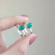 925 Stering Silver Green Onyx Ring - Small Stone