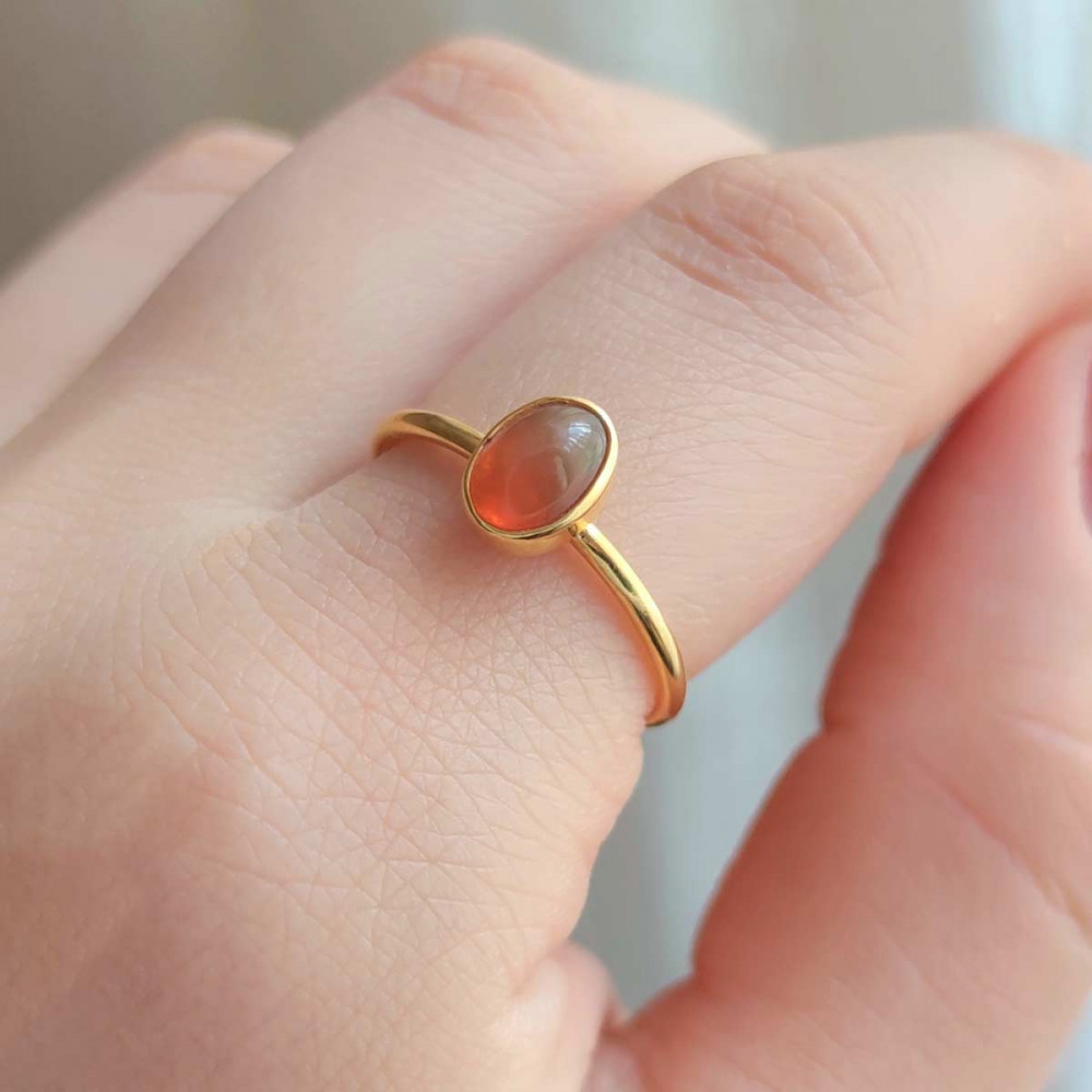 Cute Female Silver Color Triangle Ring Boho Blue Fire Opal Stone Ring  Promise Love Engagement Rings For Women Vintage Jewelry - AliExpress