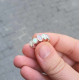 925 Silver Rare Fire Opal Stone Ring