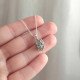 925 Sterling Silver Pyrite Stone Necklace - Raw Shape