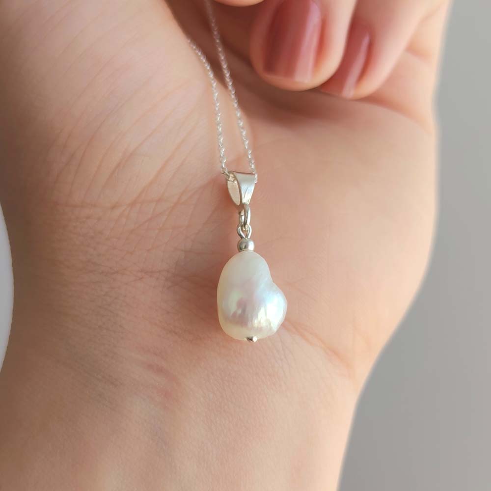 925 Sterling Silver White Pearl Pendant
