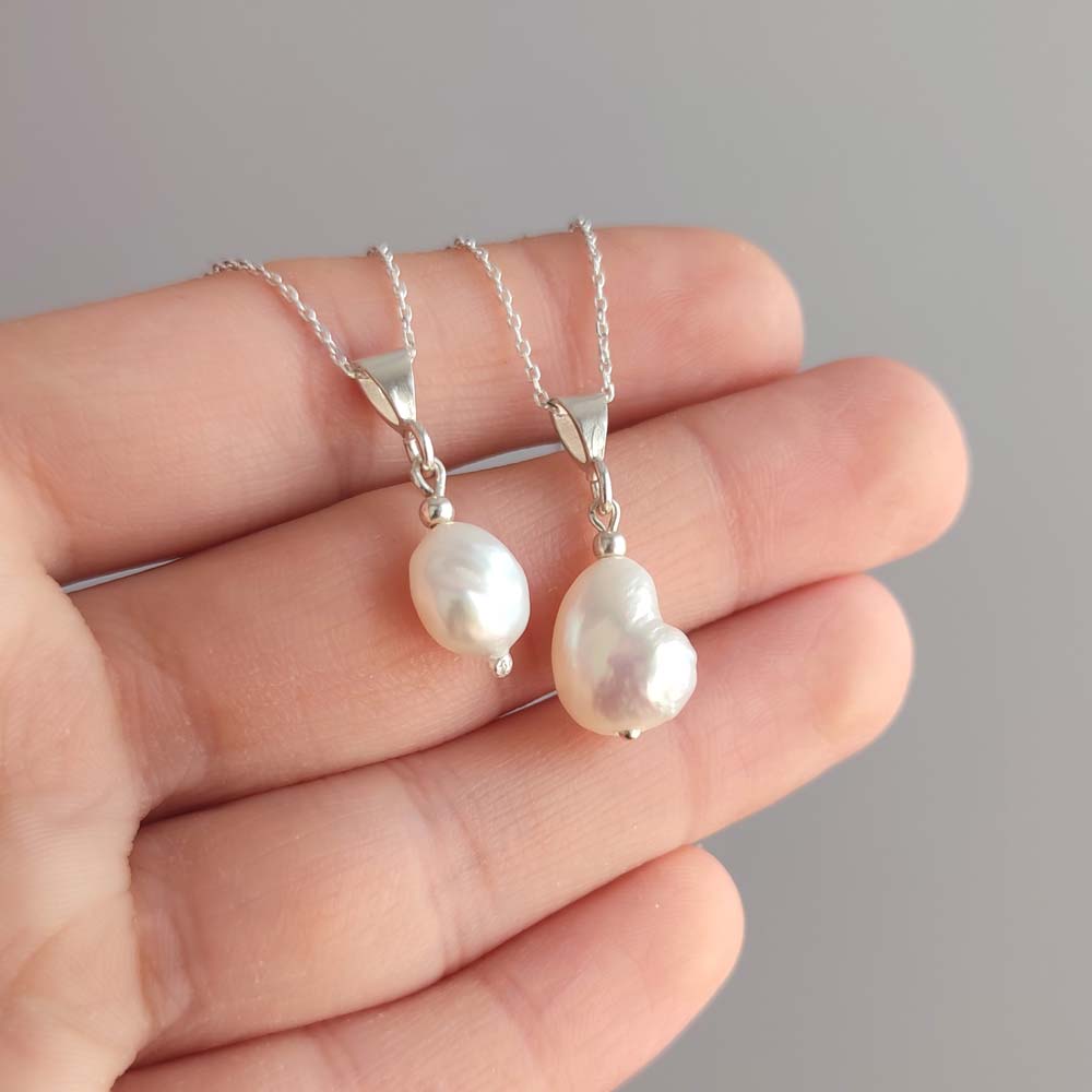 925 Sterling Silver White Pearl Pendant
