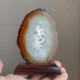 Natural Brown Slice Agate Stone Piece - Raw Shape