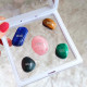 Stone Collection 4 - Contains 5 Different Stones , Rose Quartz - Blood Stone - Malachite - Tiger Eye - Lapis Lazuli