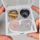 Heart Stone Collection 7 - Contains 4 Different Hearts , Fluorite - Sodalite - Rose Quartz - African Japer