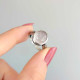 925 Silver Natural Rose Quartz Stone Ring - Special Ring Design