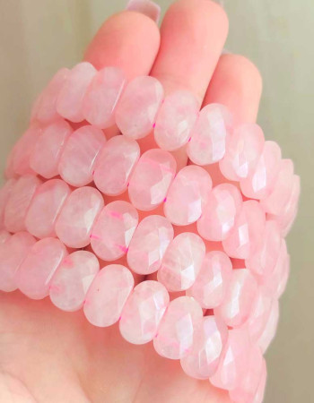 Pembe kuvars Taşi Bileklik