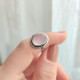 925 Silver Natural Rose Quartz Stone Ring