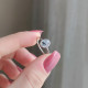925 Silver Natural Black Rutilated Quartz Stone Ring - No : 1300
