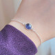 925 Sterling Silver Blue Sapphire stone Bracelet