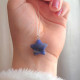 925 Sterling Silver Sodalite Stone Necklace - Star Shape