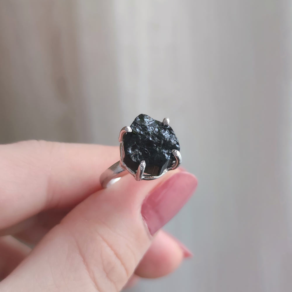 Divinity Healing Black Tourmaline Crystal Ring for men & women Stone  Crystal Ring Price in India - Buy Divinity Healing Black Tourmaline Crystal  Ring for men & women Stone Crystal Ring Online
